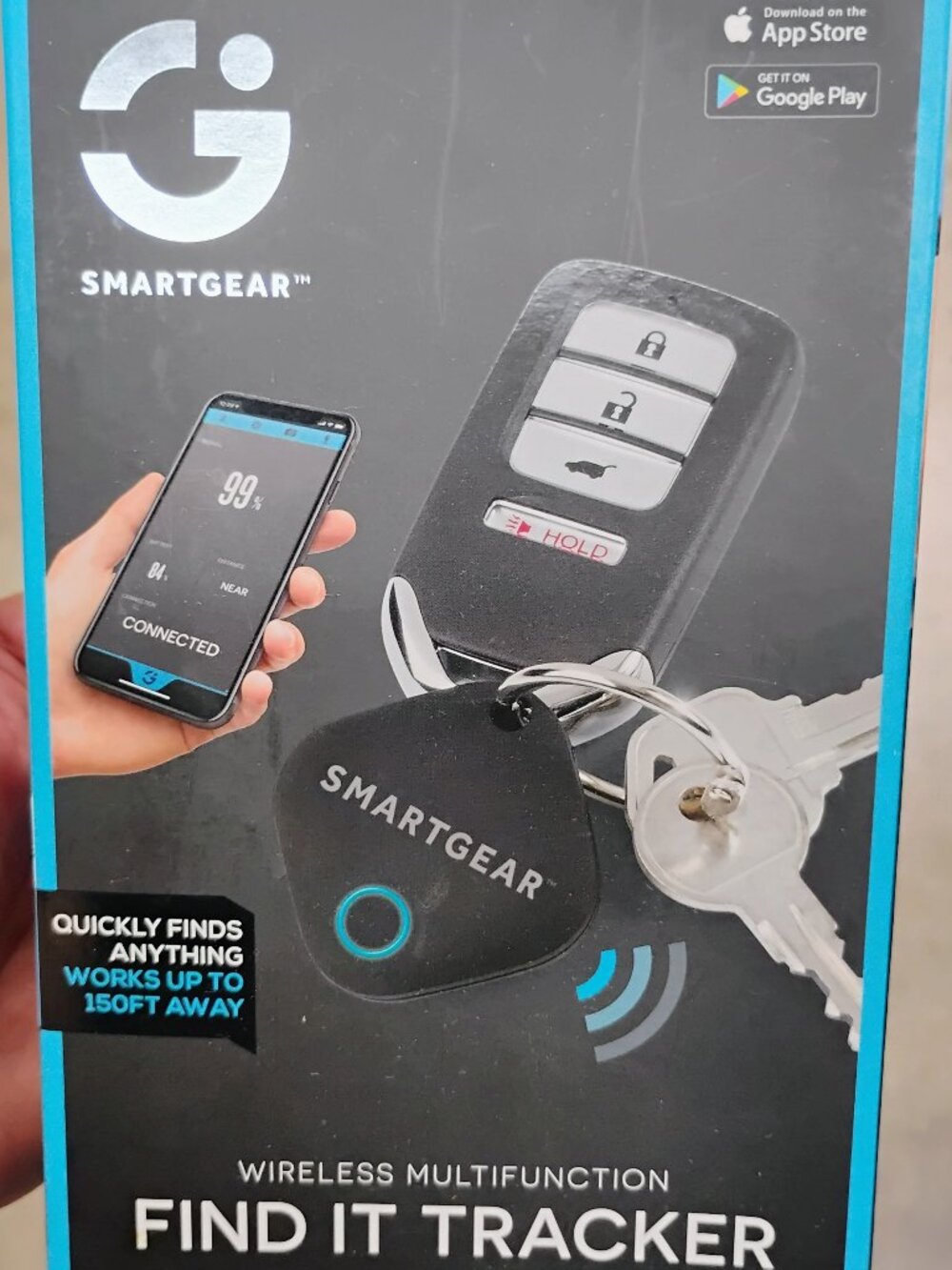 Smargear Tracker wifi Find It w App Track Phone Remote Purse Find Anything NIP